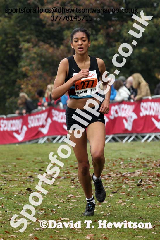 Women under-17s, National Cross Country Relays, Berry Park, Mansfield. Photo: David T. Hewitson/Sports for All Pics